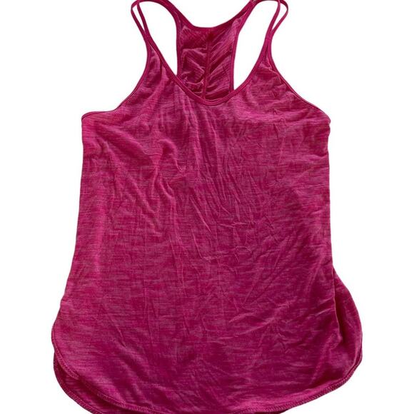 Lululemon Tank Top Womens 2 Pink What The Sport Singlet II Split Strap Racerback - Picture 2 of 11